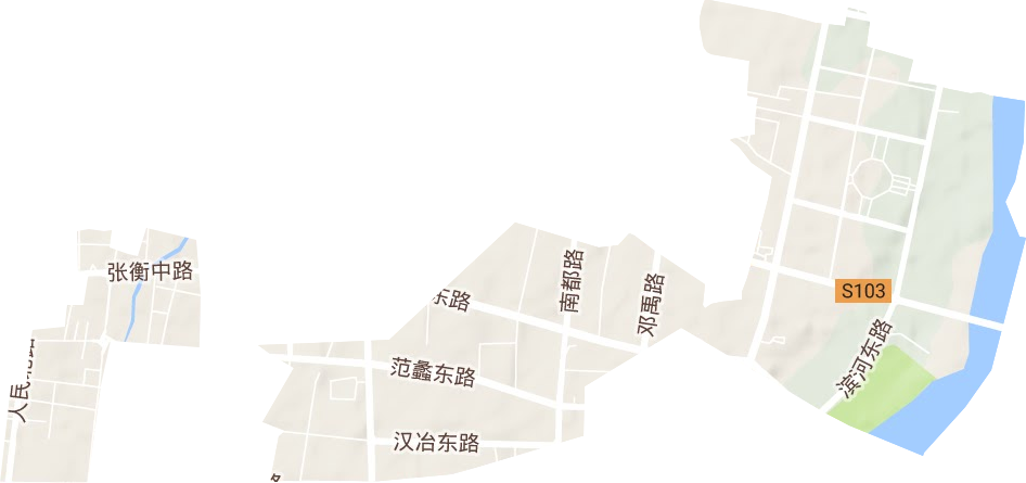 汉冶街道地形图