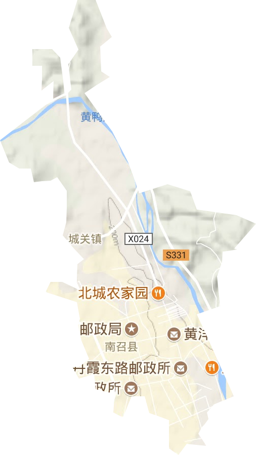 城关镇地形图