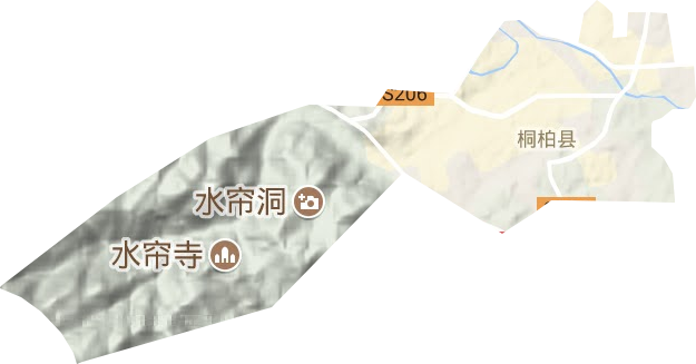 城关镇地形图