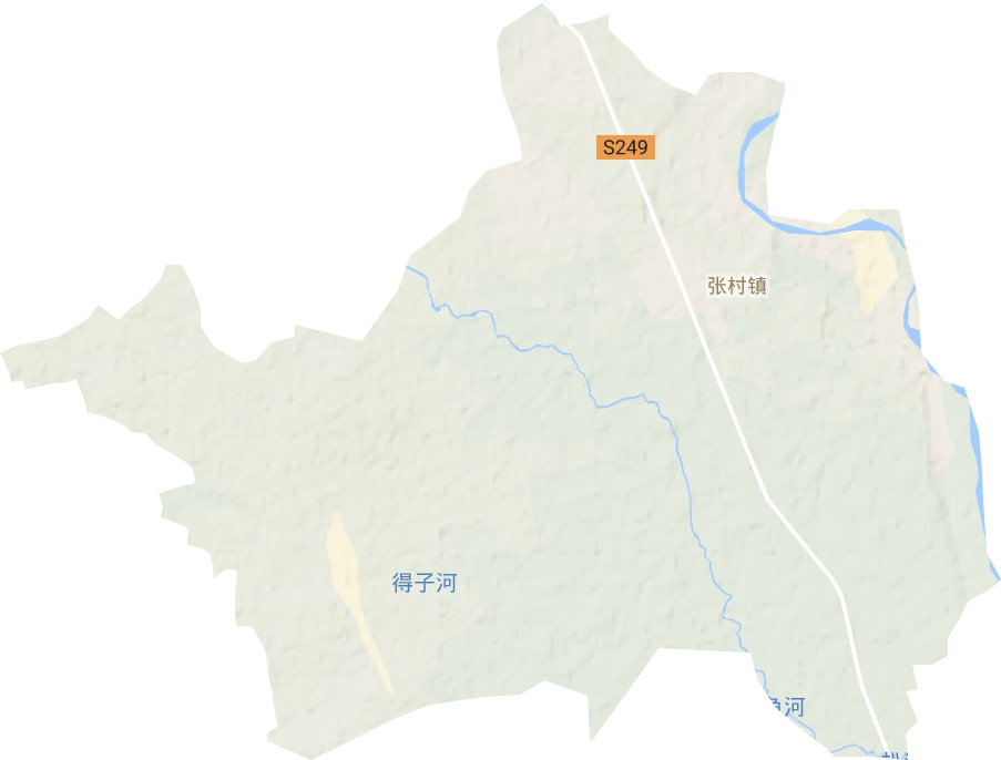 张村镇地形图