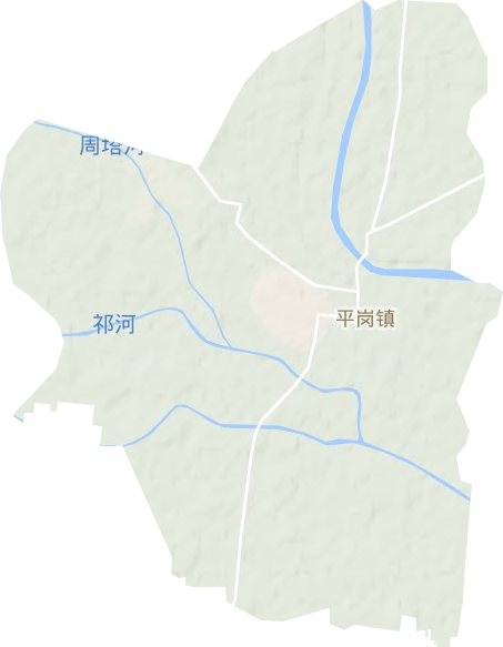 平岗镇地形图