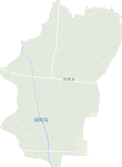 涧岗乡地形图