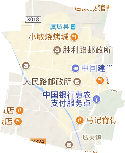 城关镇地形图