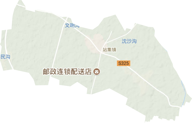 站集镇地形图