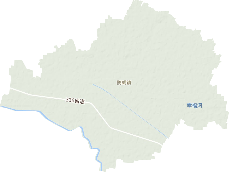 防胡镇地形图