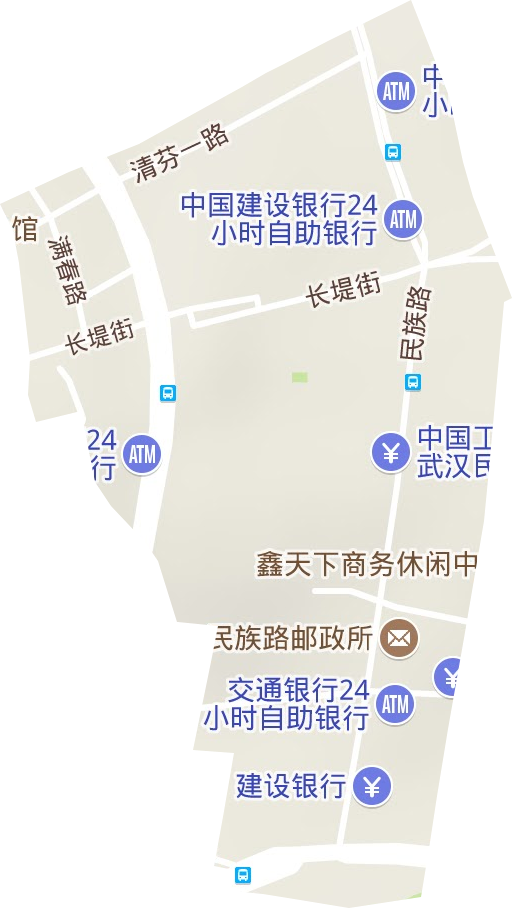 满春街办事处地形图