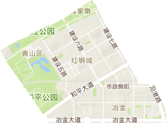 新沟桥街道地形图