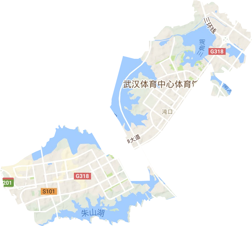 沌阳街道地形图