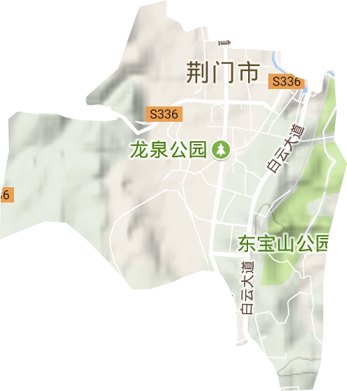 龙泉街道地形图