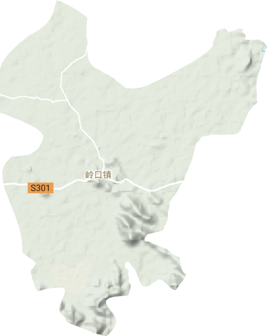 岭口镇地形图