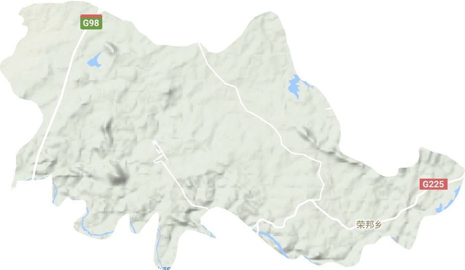 荣邦乡地形图