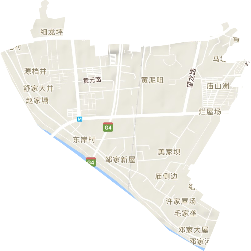 东岸街道地形图