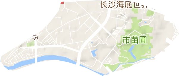 月湖街道地形图