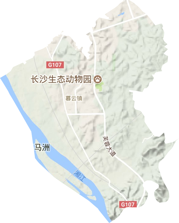 暮云镇地形图