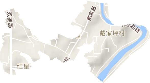 翠园街道地形图