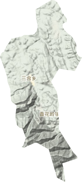 香花镇地形图