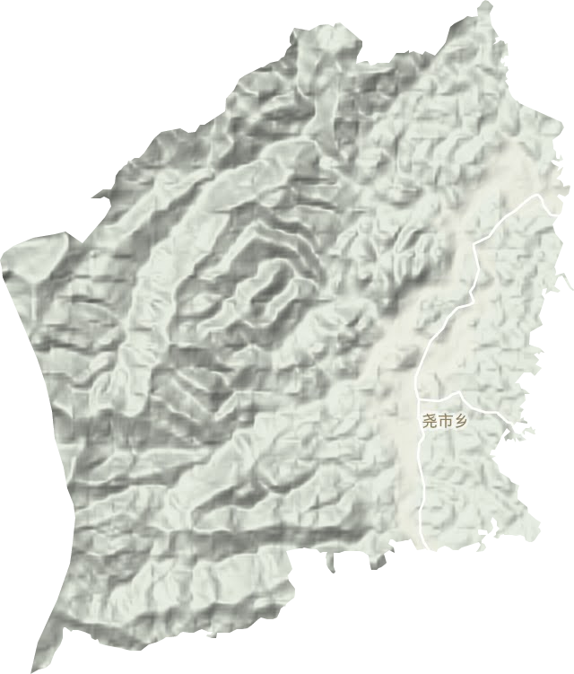 尧市乡地形图