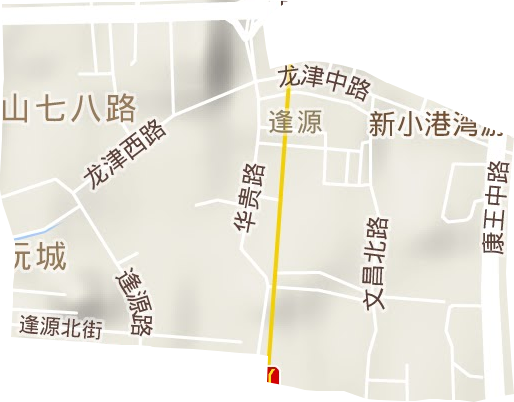 逢源街道地形图