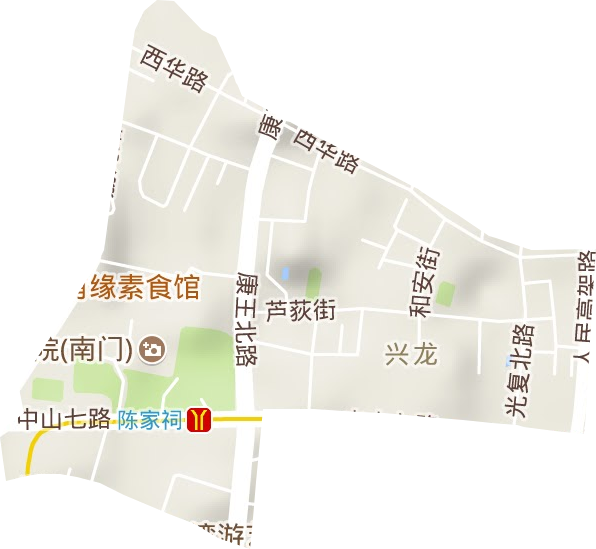 金花街道地形图