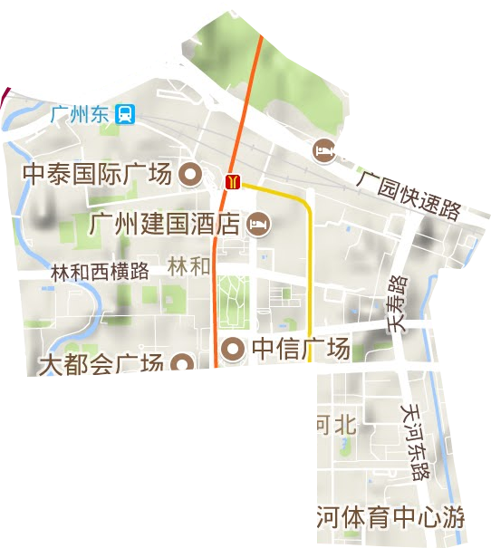 林和街道地形图