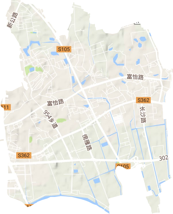 大龙街道地形图