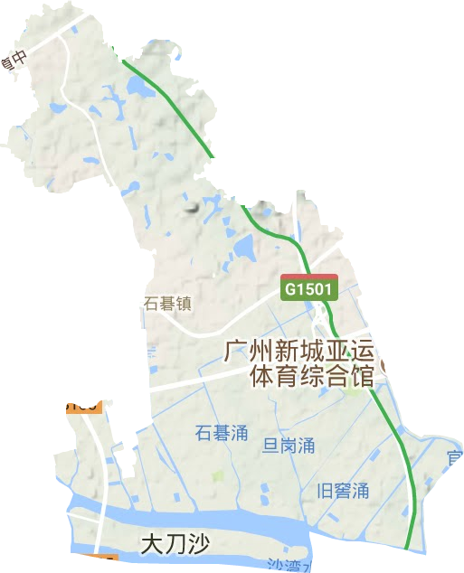 大石街道高清地形地图,大石街道高清谷歌地形地图