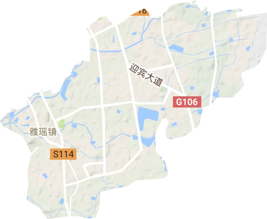 新雅街道地形图