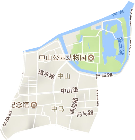 同益街道地形图