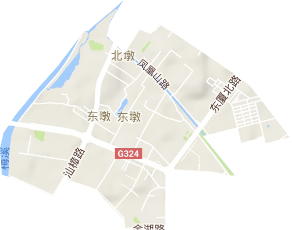 东墩街道地形图