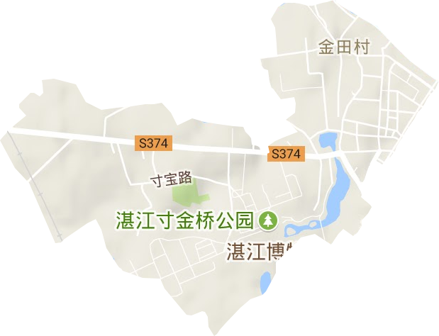 寸金街道地形图