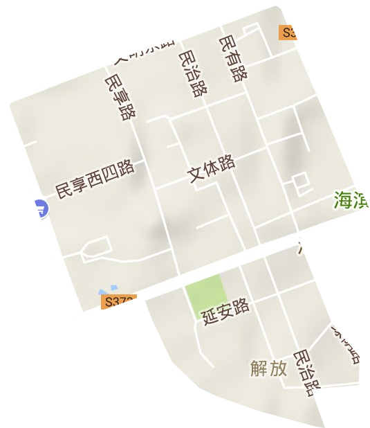 解放街道地形图