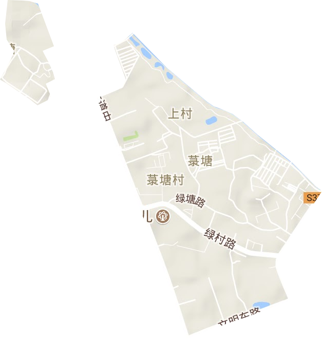 新园街道地形图