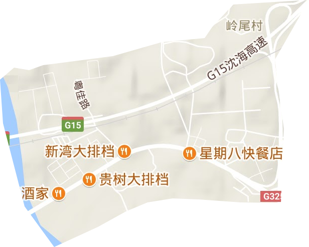 湛江市坡头区官渡工业园地形图