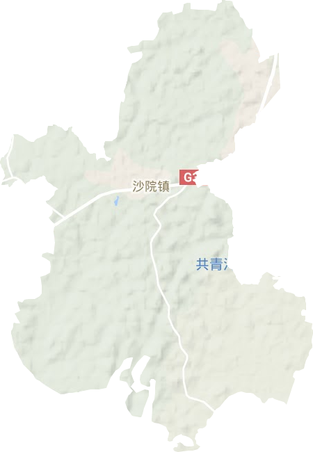 沙院镇地形图