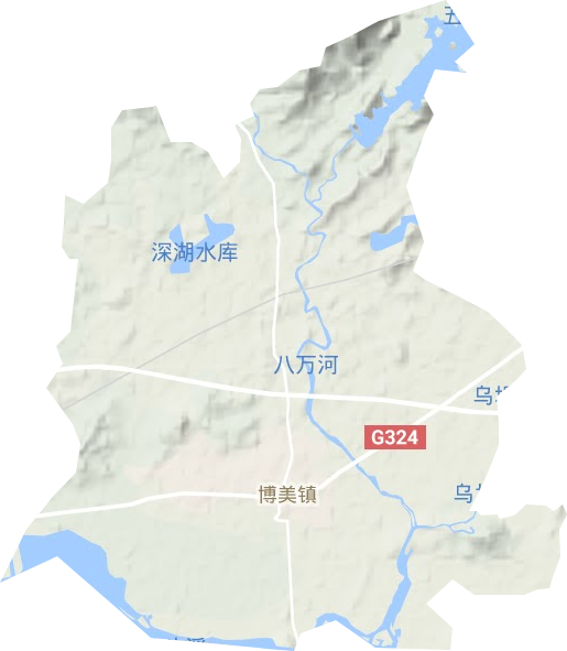 博美镇地形图
