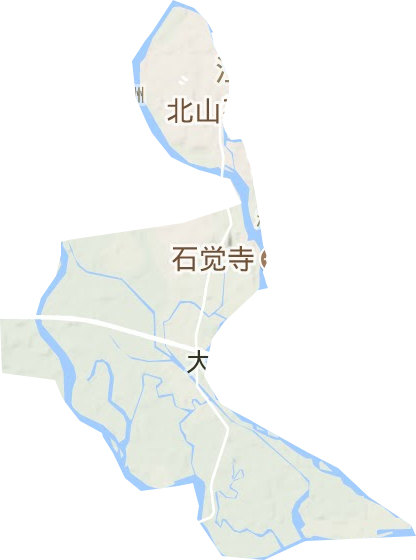 城西街道地形图