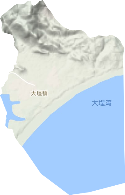 大埕镇地形图