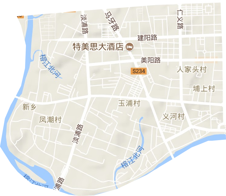 东兴街道地形图