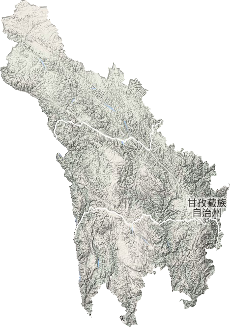 甘孜藏族自治州高清电子地图,甘孜藏族自治州高清谷歌电子地图