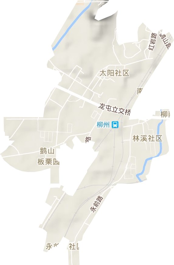 鹅山街道地形图