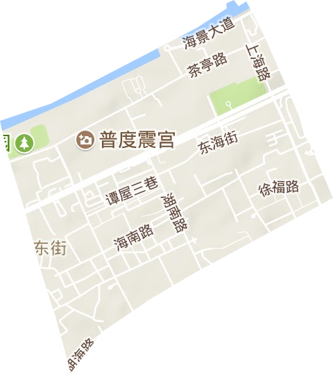 东街街道地形图