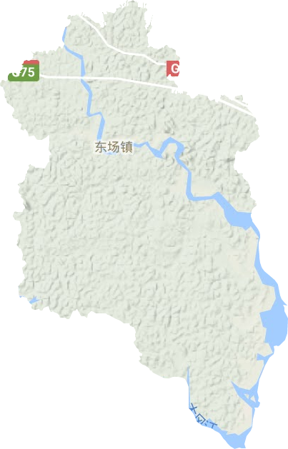 东场镇地形图