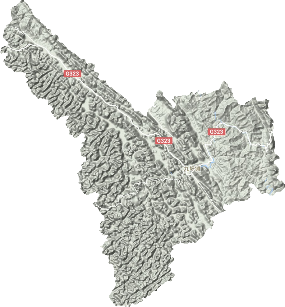 九圩镇地形图