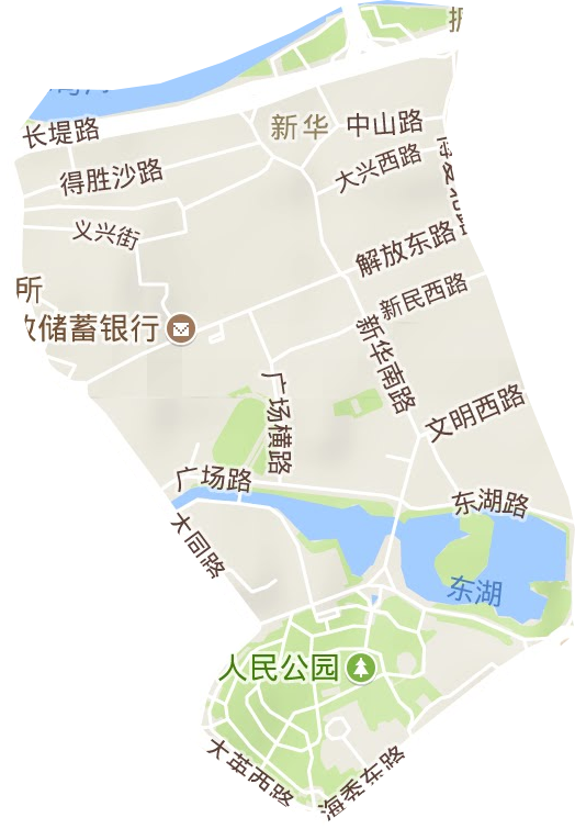 中山街道地形图