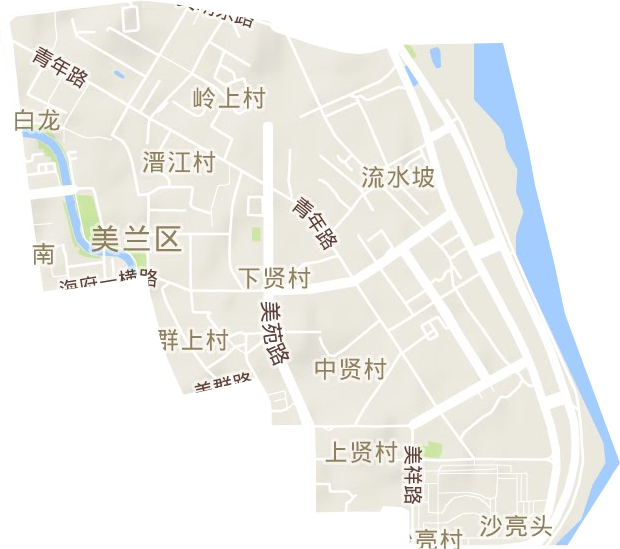 白龙街道地形图