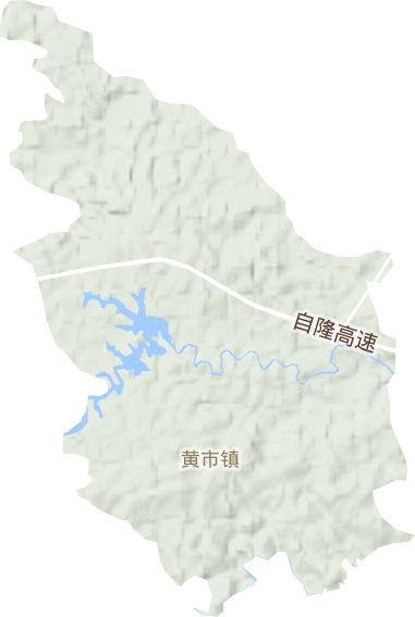 黄市镇地形图