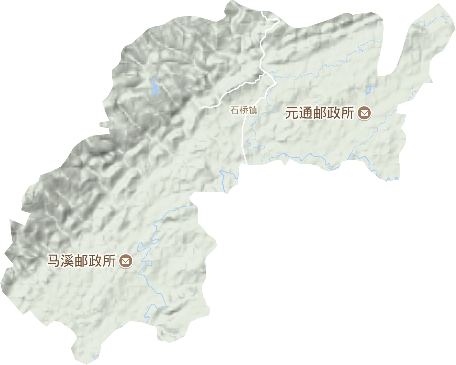 石桥镇地形图