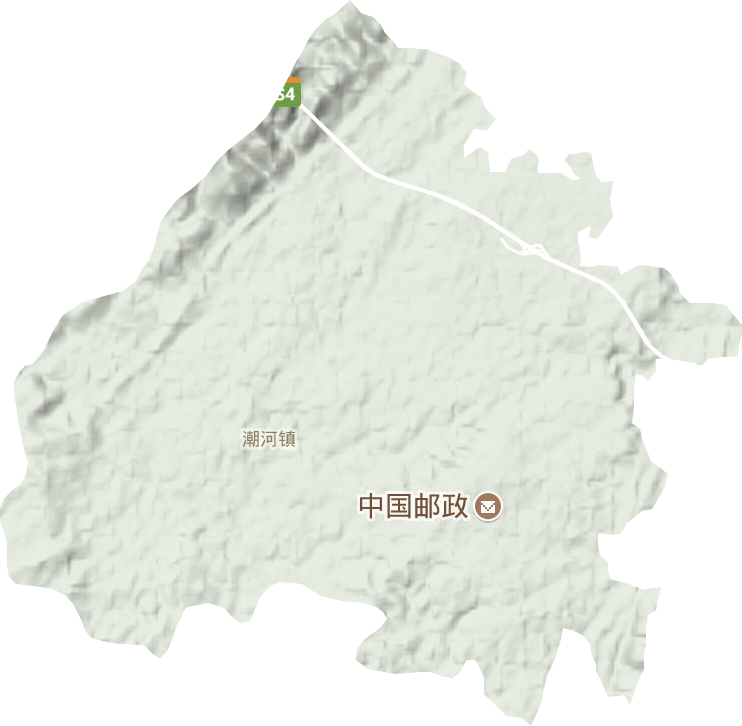 潮河镇地形图
