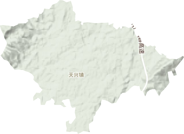 天兴镇地形图