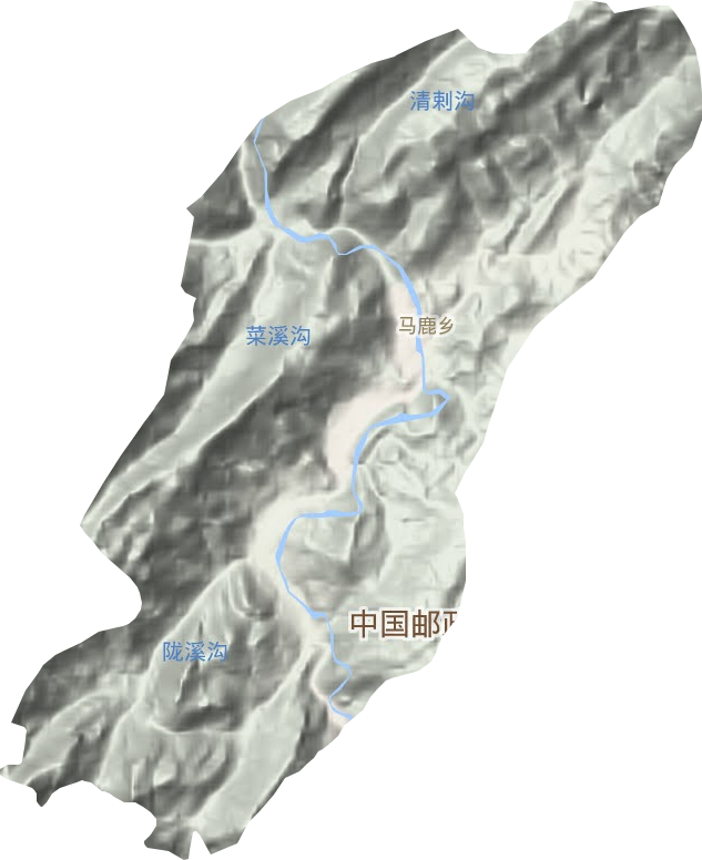 马鹿乡地形图